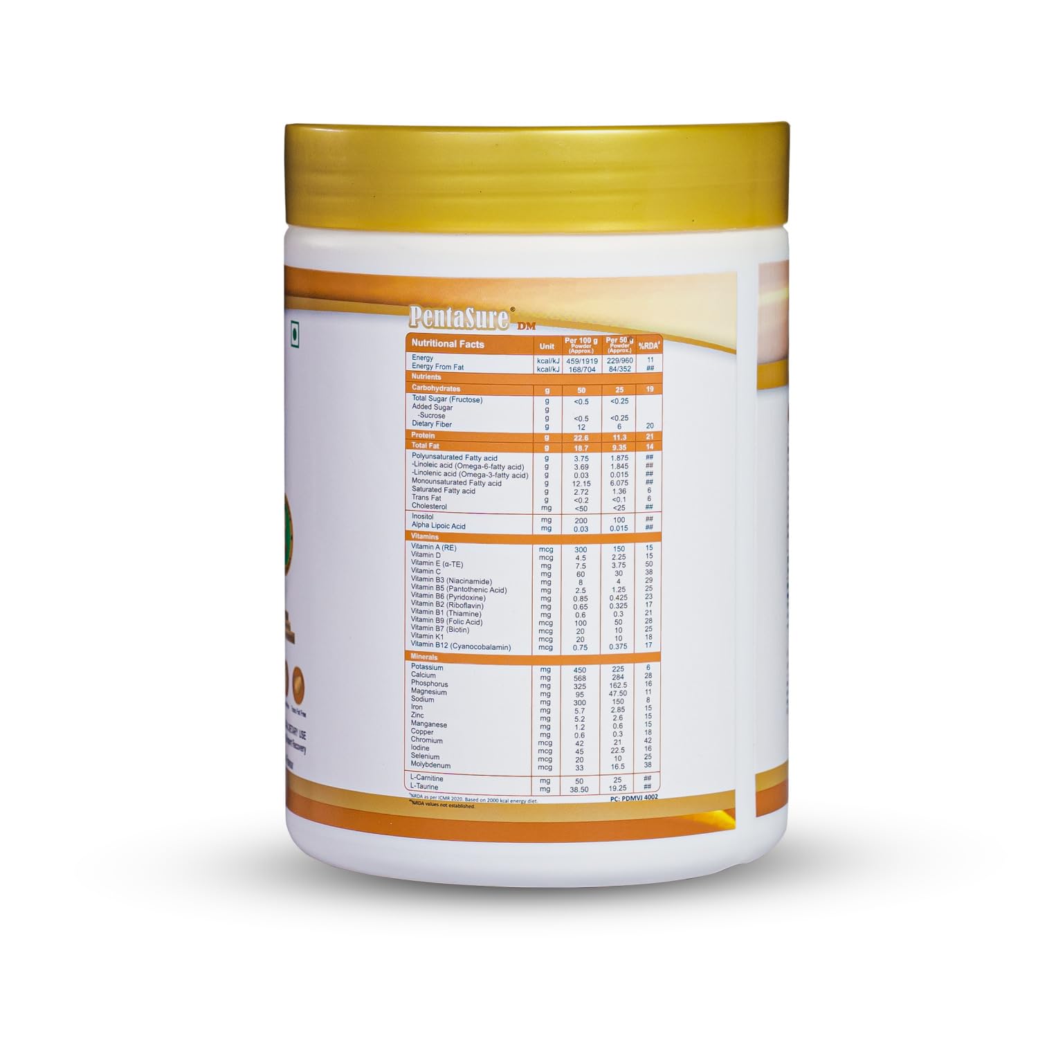 Pentasure Dm Diabetes Care Nutrition Drink Vanilla Flavor - 1000 gms